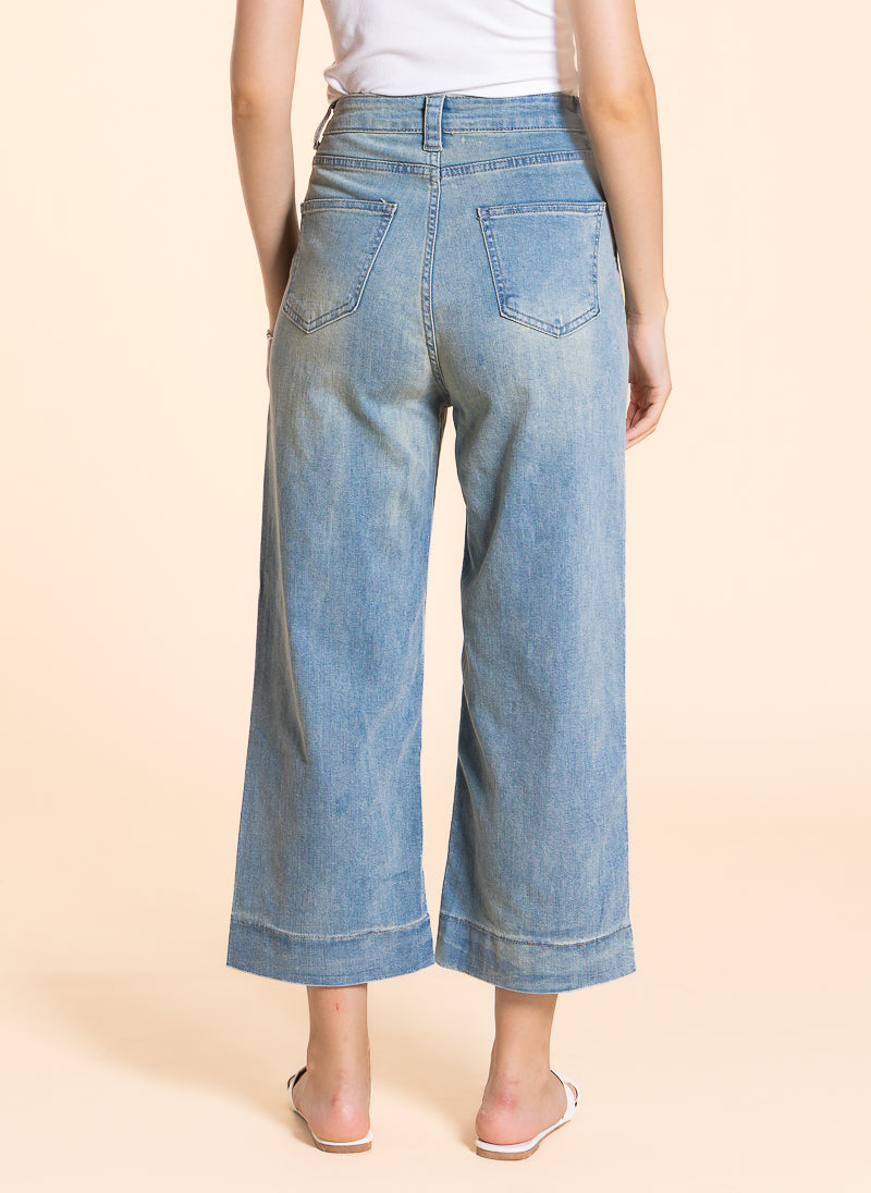 CROPPED HIGH-WAIST JEANS