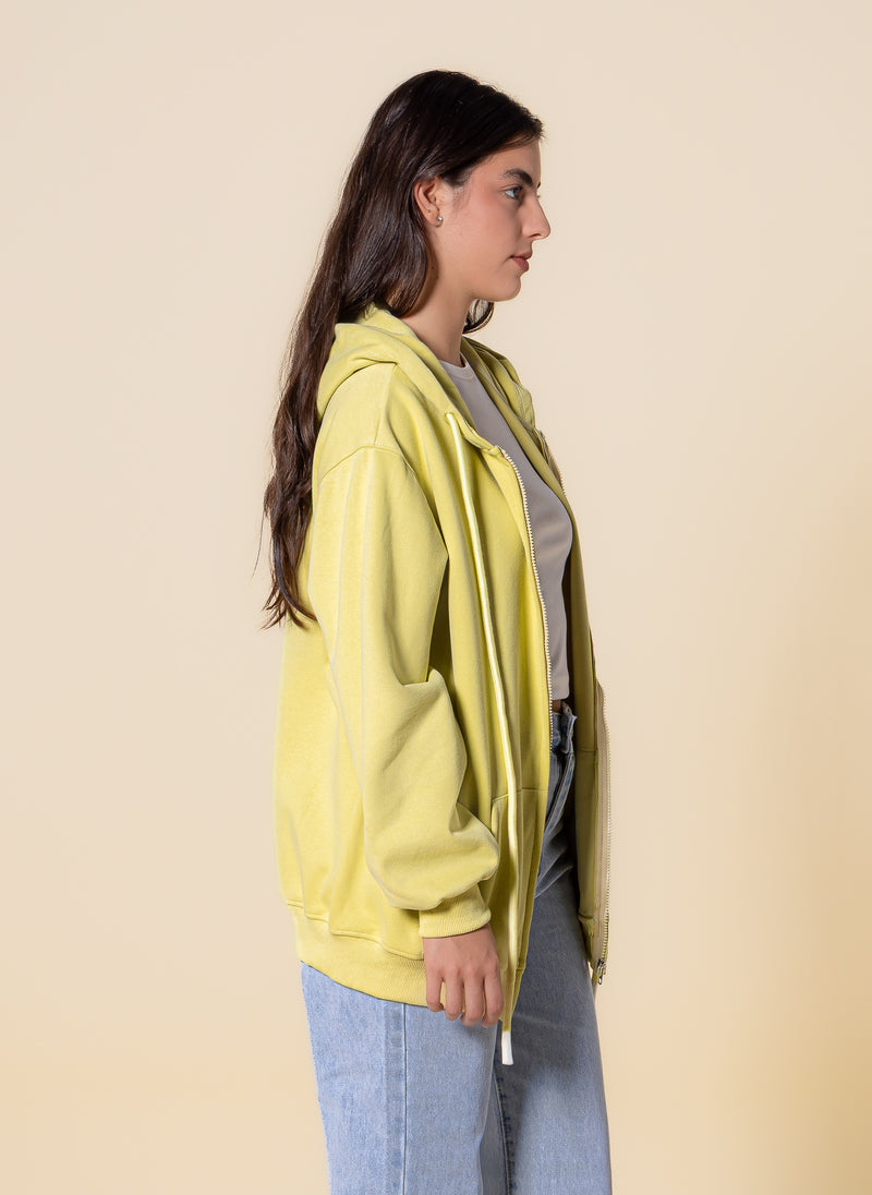 OVERSIZED HOODIE WITH ZIP