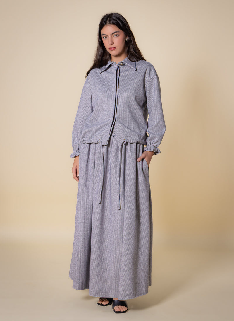DETAILED MAXI SKIRT SET