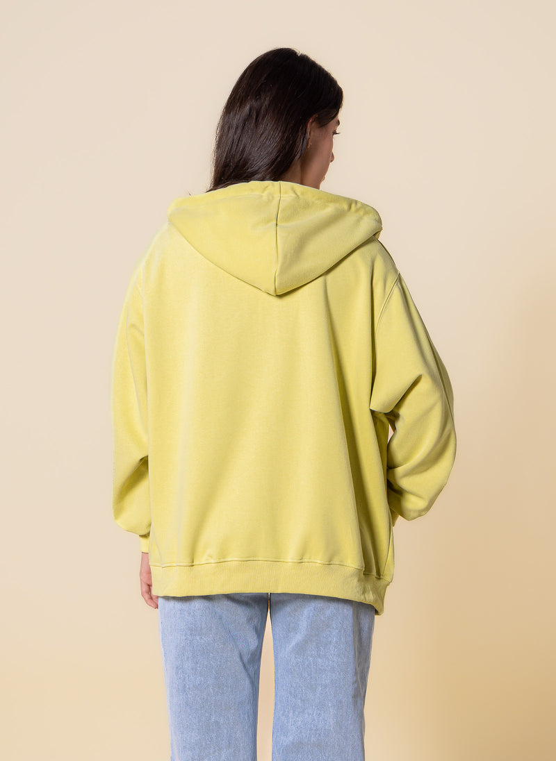 OVERSIZED HOODIE WITH ZIP