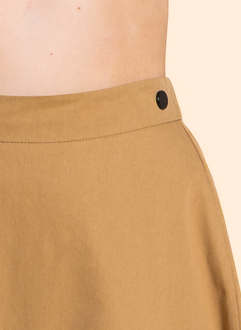 DETAILED A-LINE MAXI SKIRT