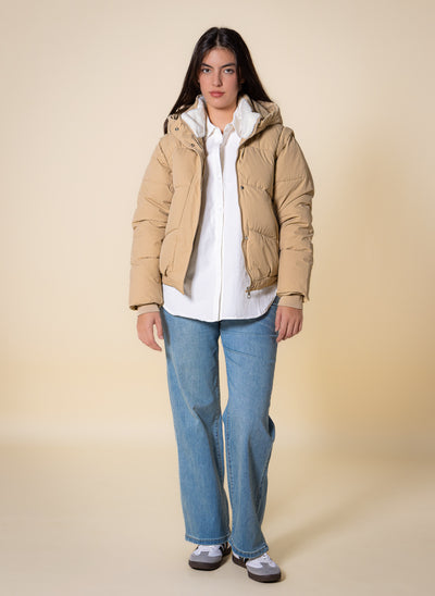 FAUX FUR PUFFER JACKET