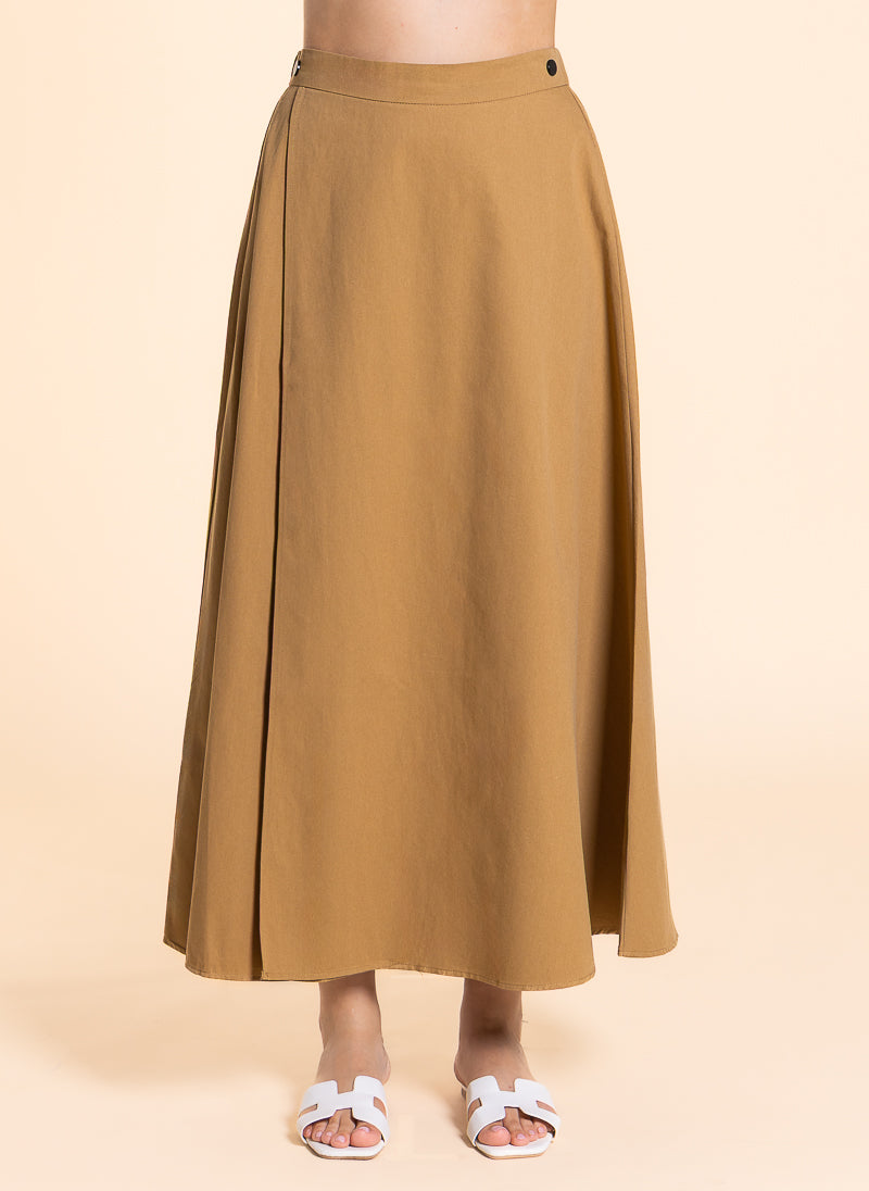 DETAILED A-LINE MAXI SKIRT