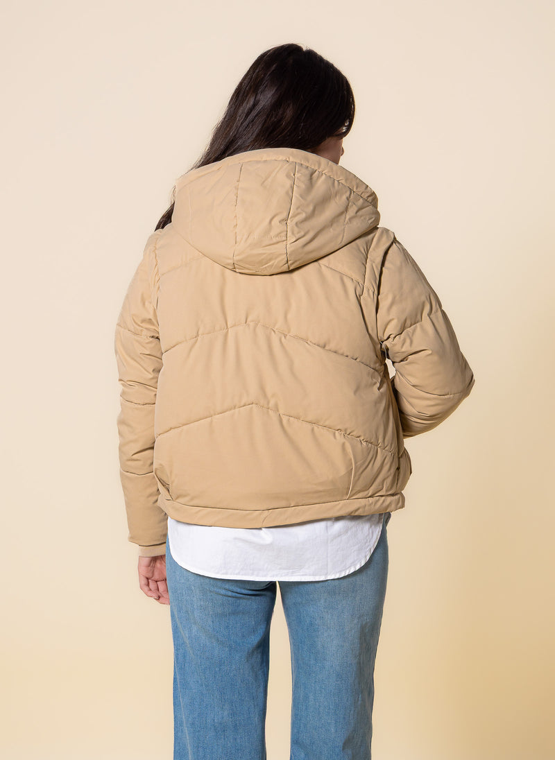 FAUX FUR PUFFER JACKET