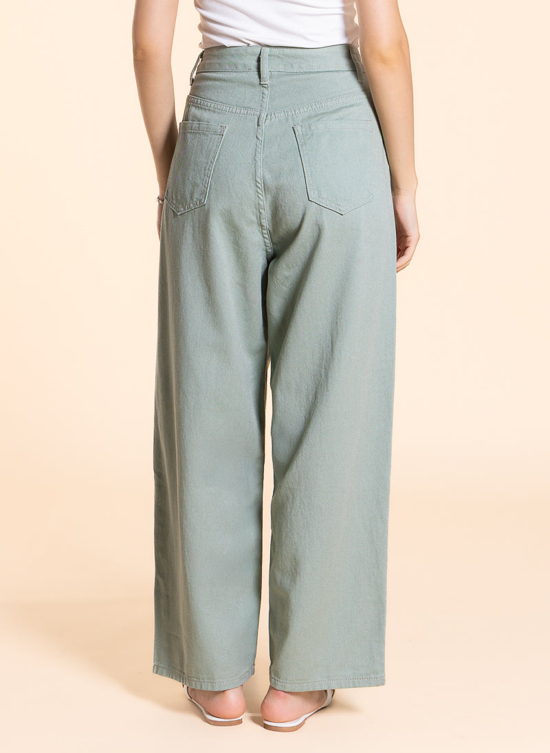 SOFT HIGH-WAIST WIDE LEG JEANS