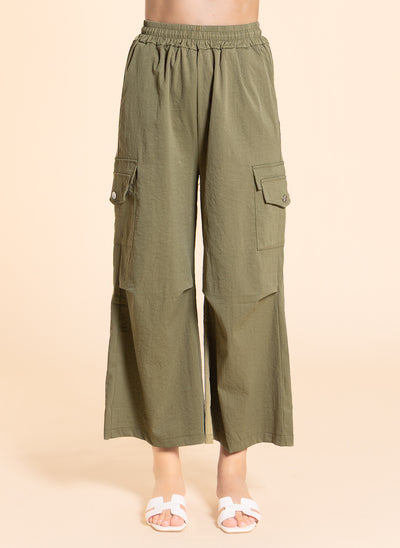 JOGGER WAIST CARGO TROUSERS