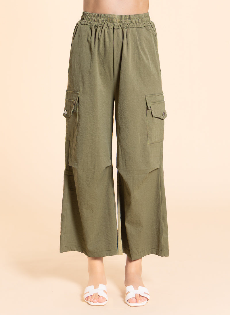 JOGGER WAIST CARGO TROUSERS