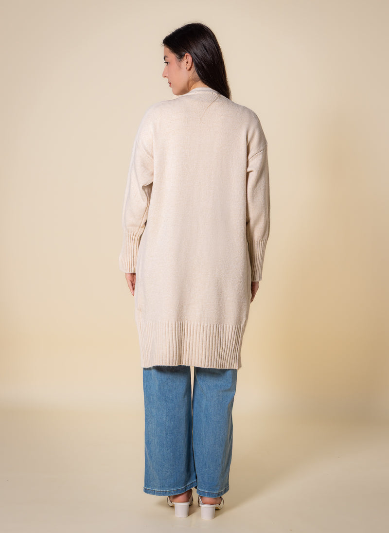 LONG KNITTED CARDIGAN