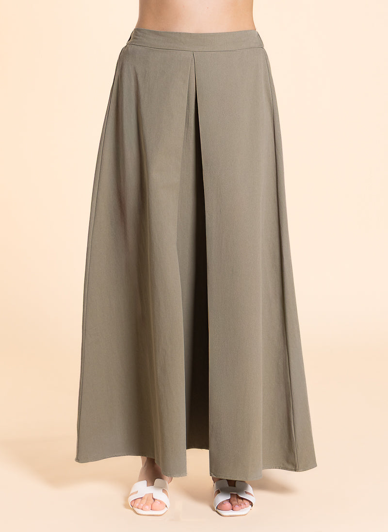 MAXI A-LINE COTTON SKIRT
