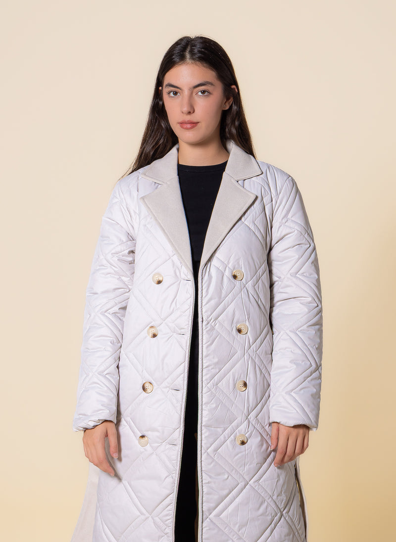 DETAILED LONG PUFFER JACKET