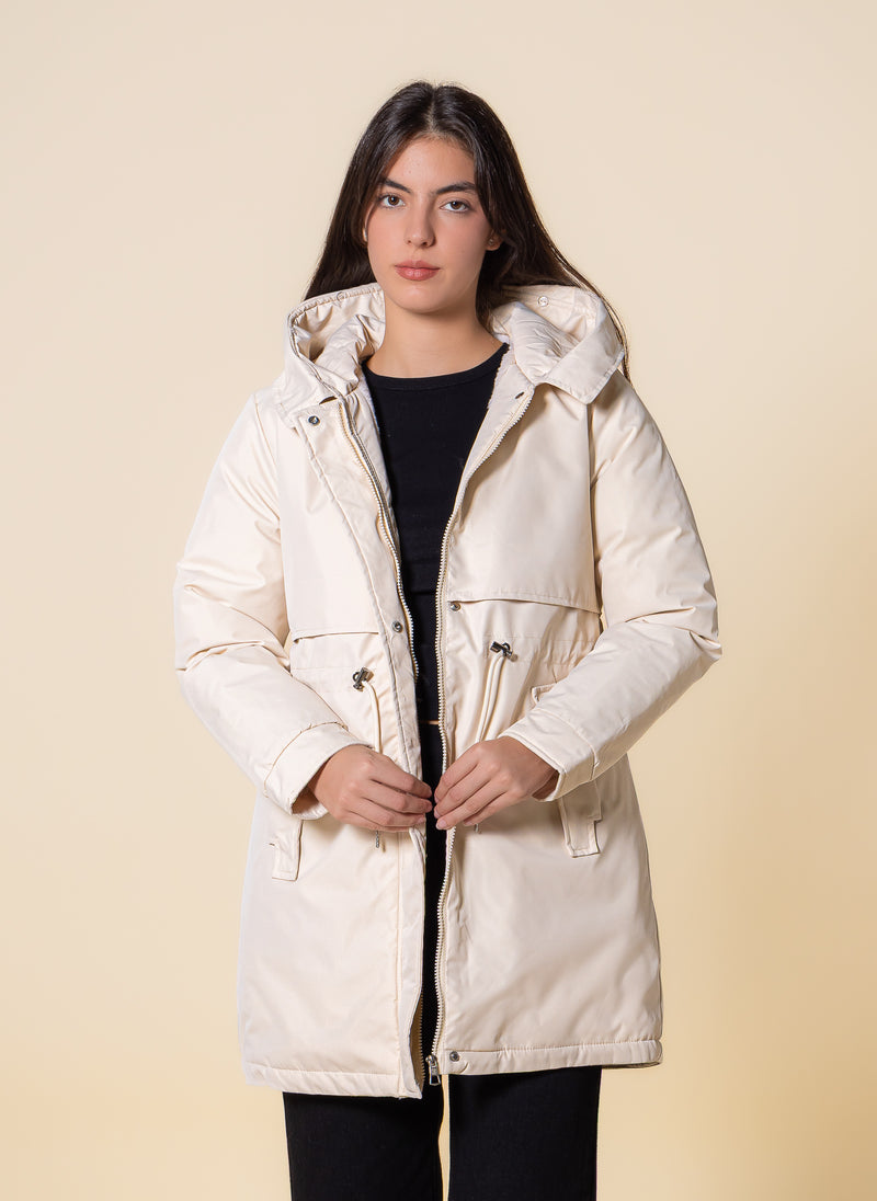 HOODED PUFFER JACKET