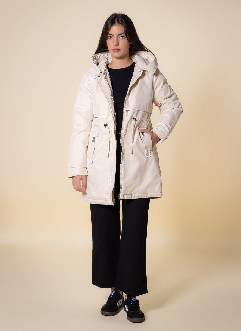 HOODED PUFFER JACKET