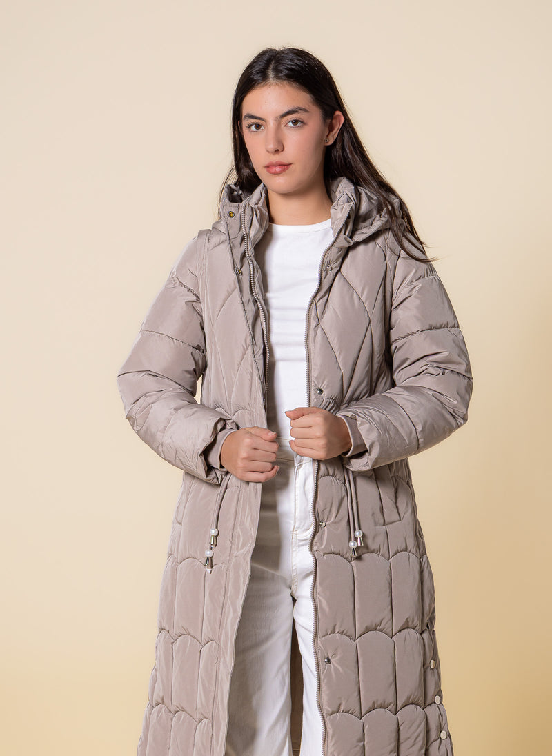 LONG DETAILED PUFFER JACKET