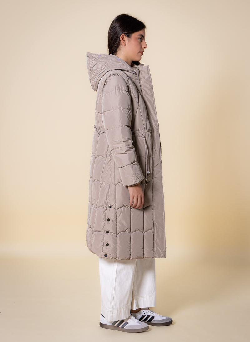 LONG DETAILED PUFFER JACKET