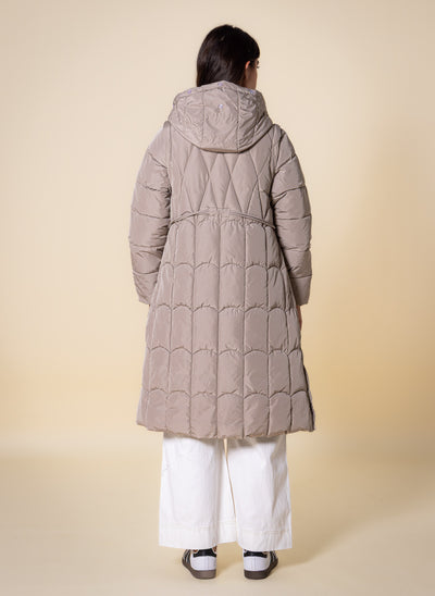 LONG DETAILED PUFFER JACKET