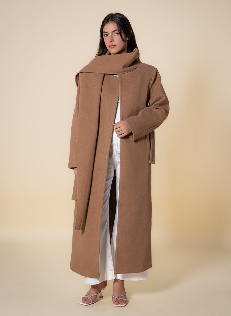LONG COAT WITH SCAF