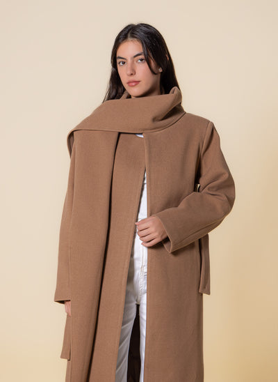 LONG COAT WITH SCAF