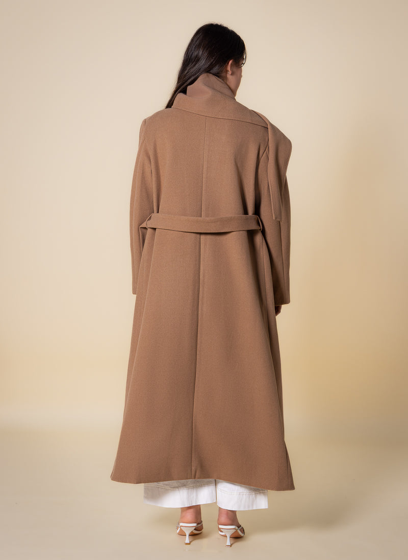 LONG COAT WITH SCAF