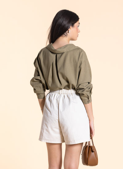DETAILED EMBROIDERED COMFORT SHIRT