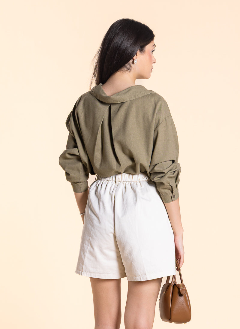 DETAILED EMBROIDERED COMFORT SHIRT
