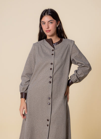 DETAILED TEXTURED COAT SET