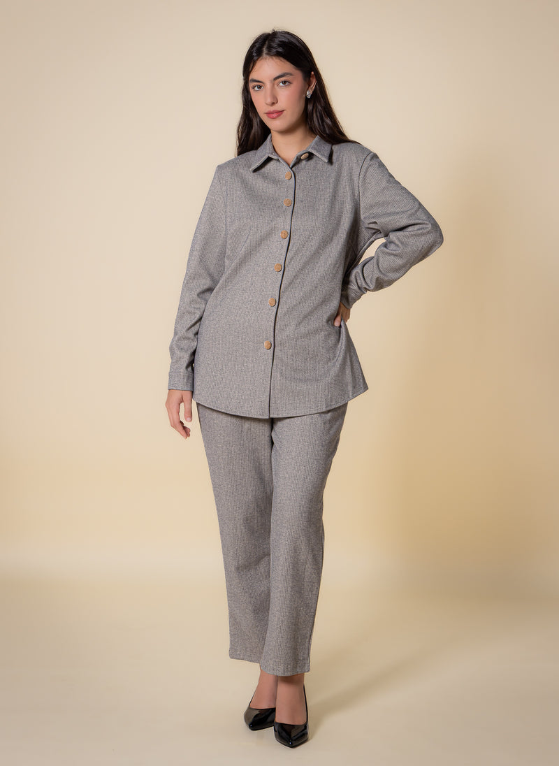 MIDWEIGHT TESTURED SHIRT SET