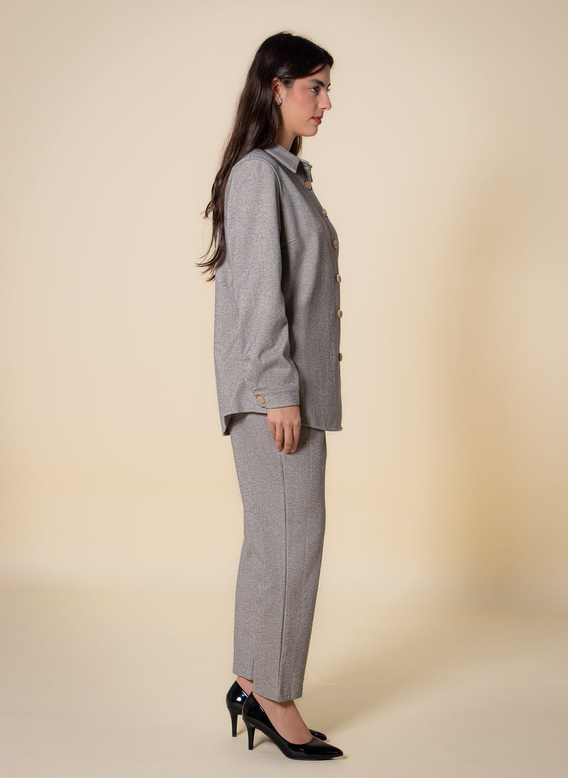 MIDWEIGHT TESTURED SHIRT SET