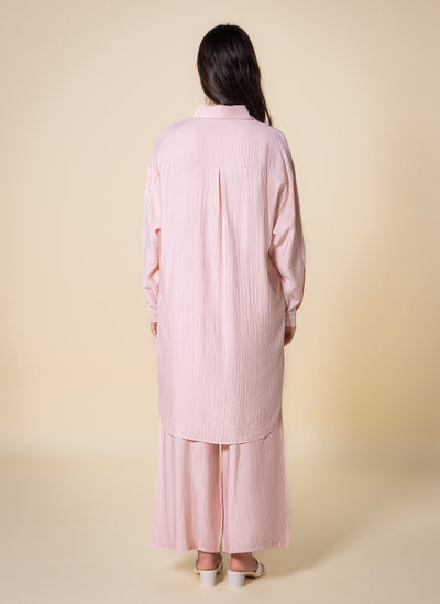 LONG MODEST SHIRT SET