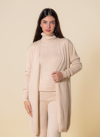 KNITTED TURTLE NECK SET