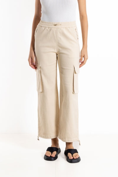 JOGGER WAIST CARGO TROUSERS