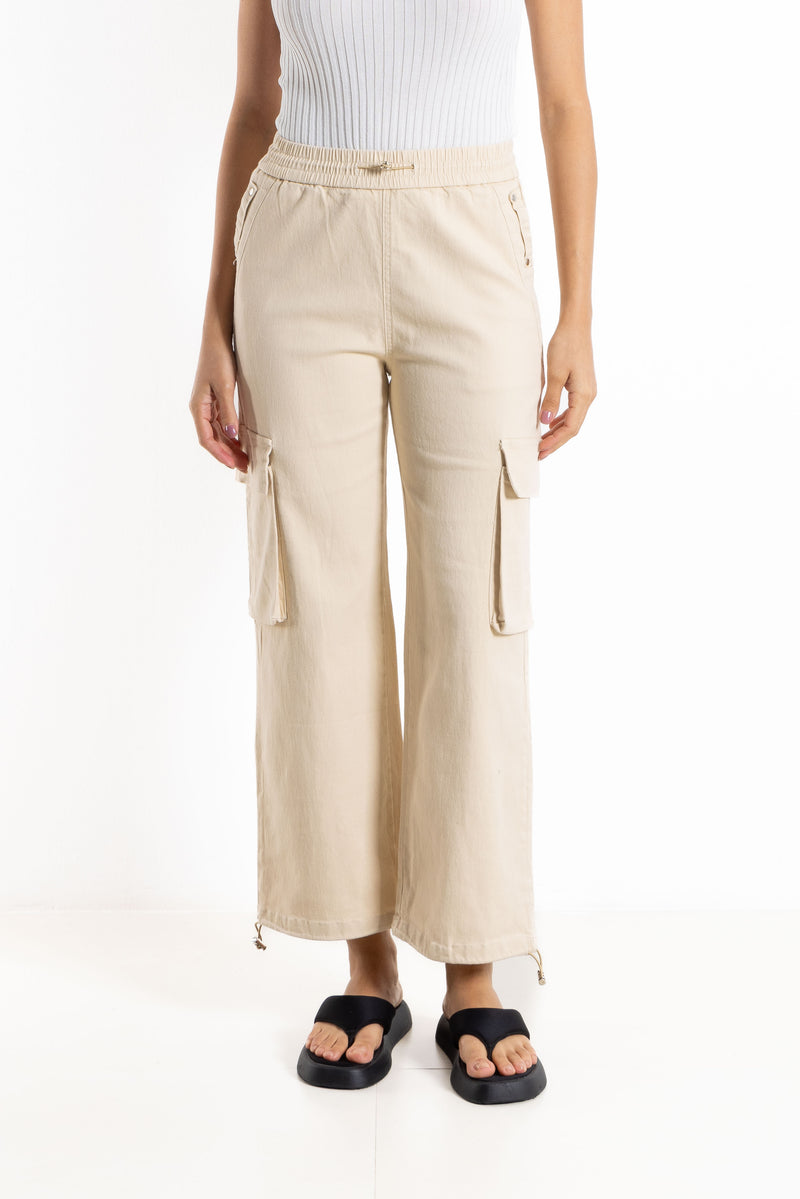 JOGGER WAIST CARGO TROUSERS