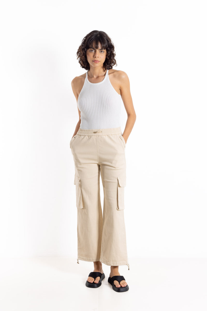 JOGGER WAIST CARGO TROUSERS