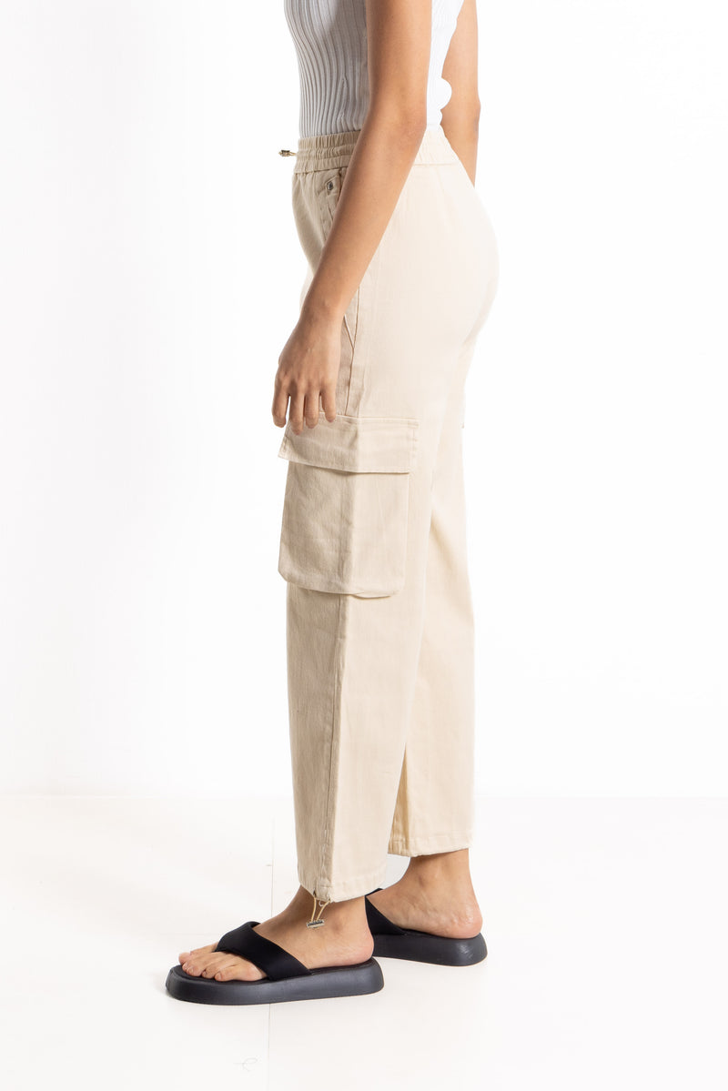 JOGGER WAIST CARGO TROUSERS