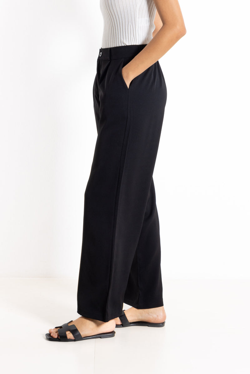 PLEATED HIGH-WAIST TROUSERS