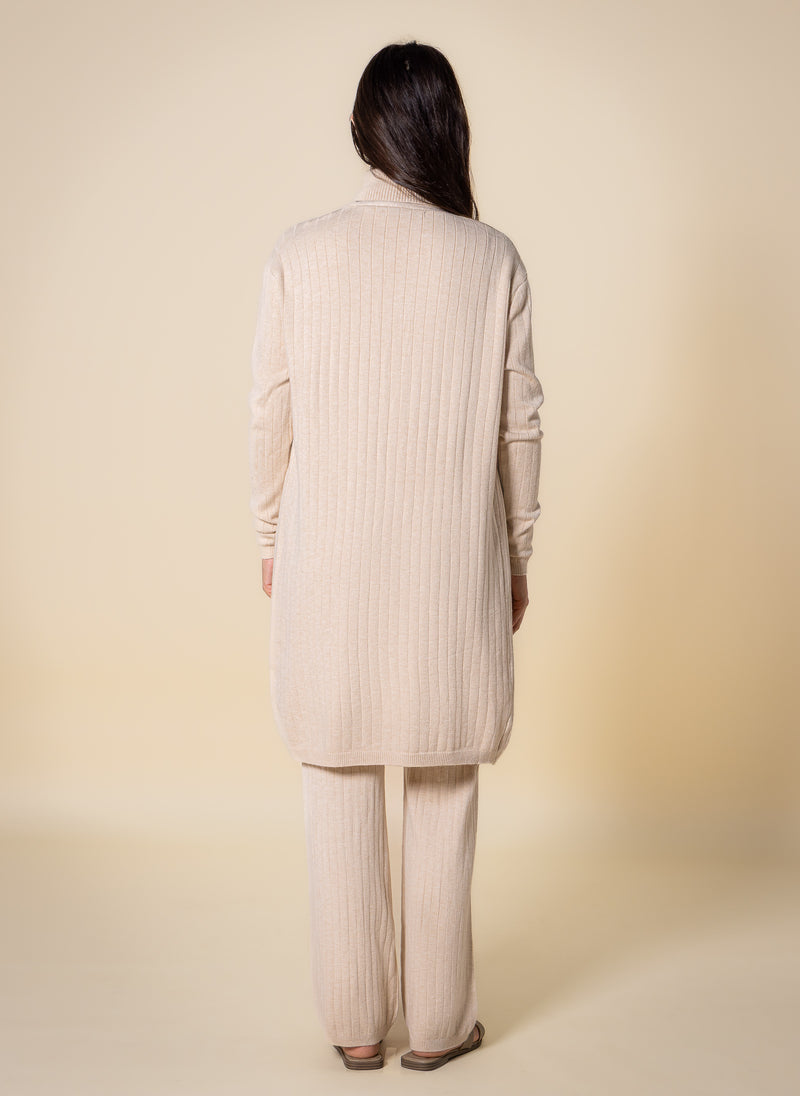 KNITTED TURTLE NECK SET