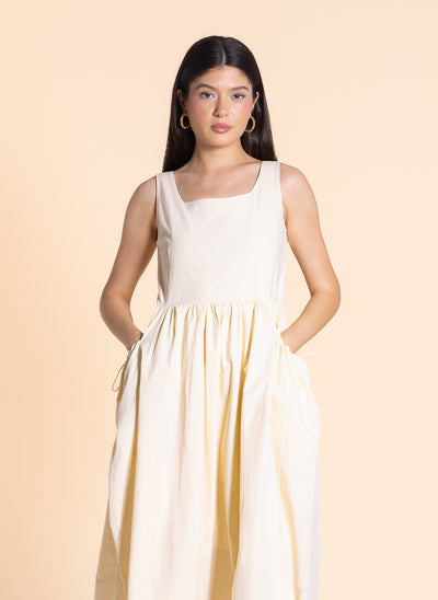 DETAILED COMFORT MIDI DRESS