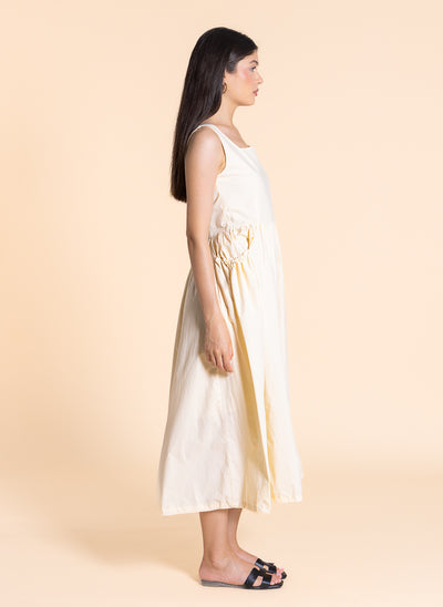 DETAILED COMFORT MIDI DRESS