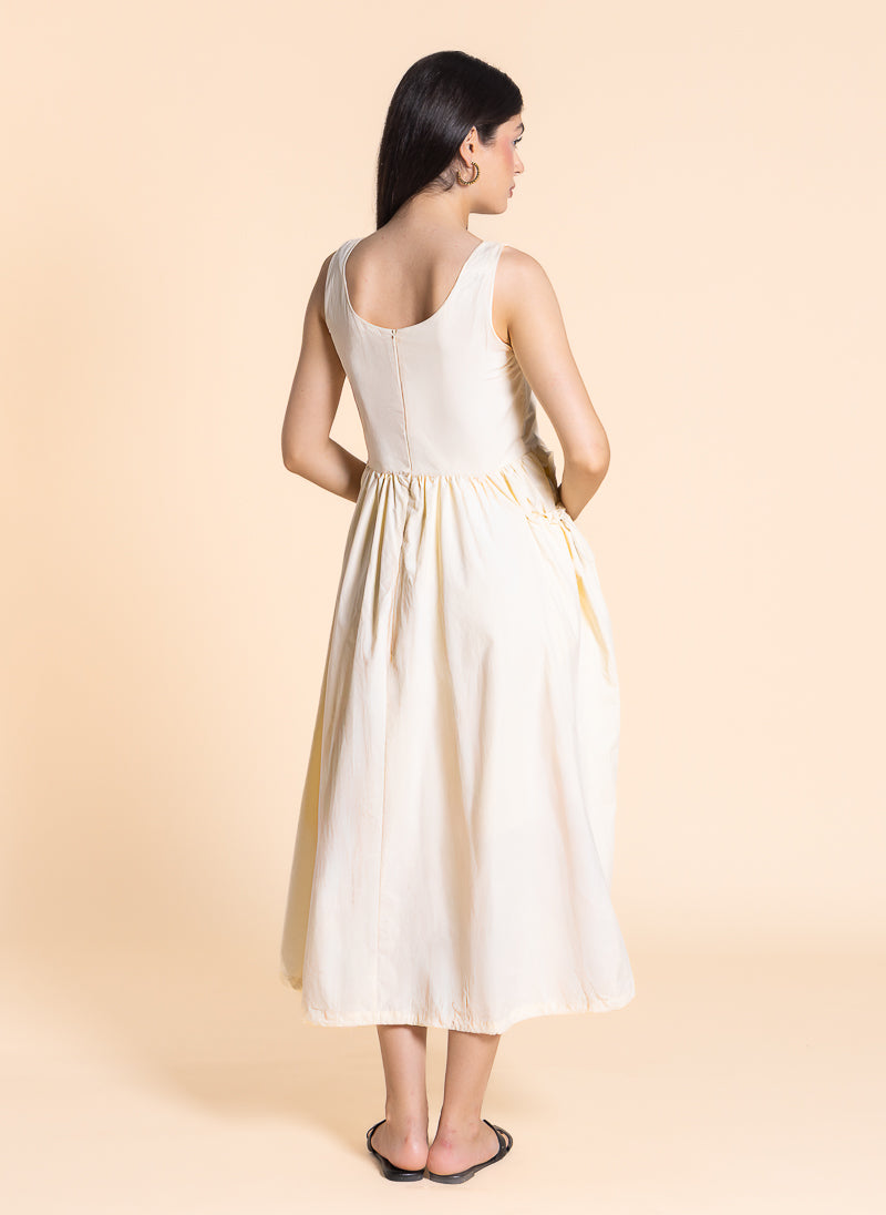 DETAILED COMFORT MIDI DRESS