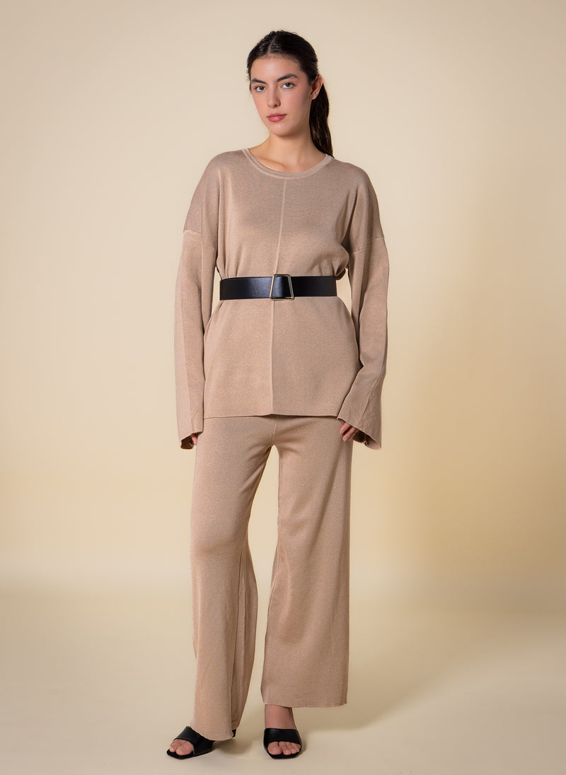 BELTED SWEATER SET