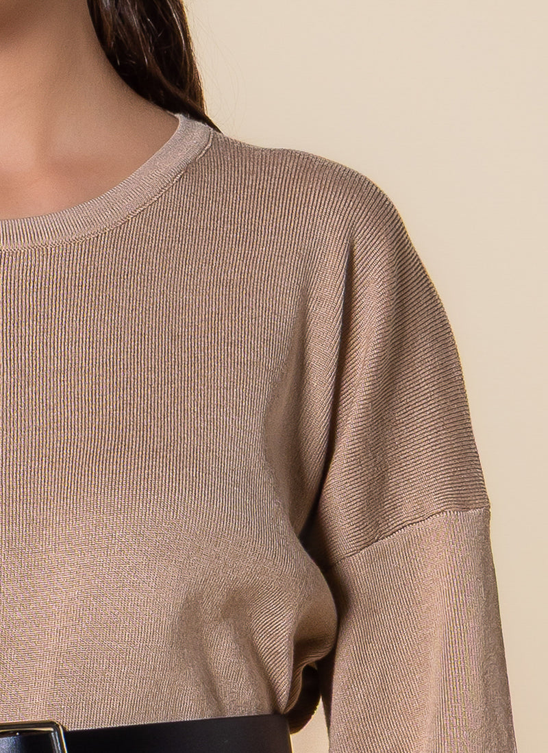 BELTED SWEATER SET
