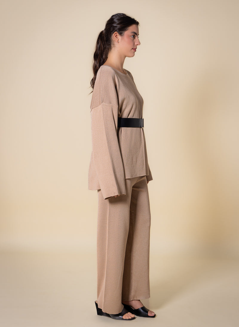 BELTED SWEATER SET