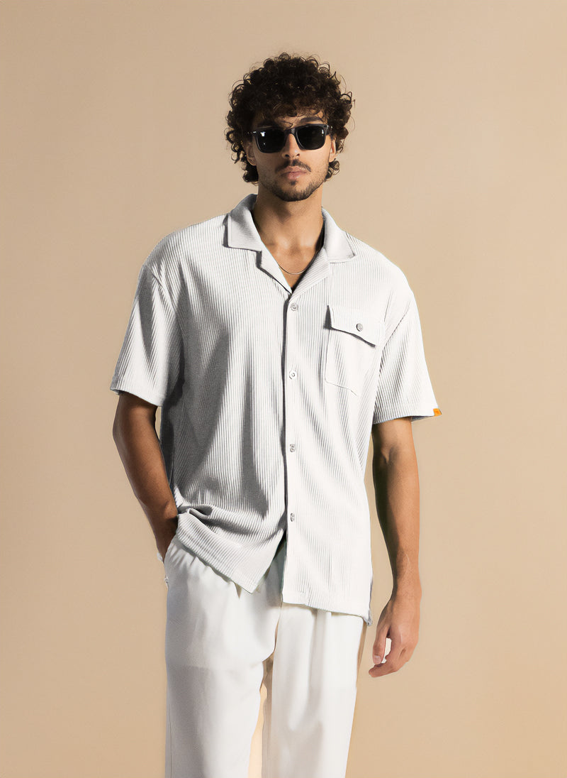 TEXTURED STRECHY SHIRT