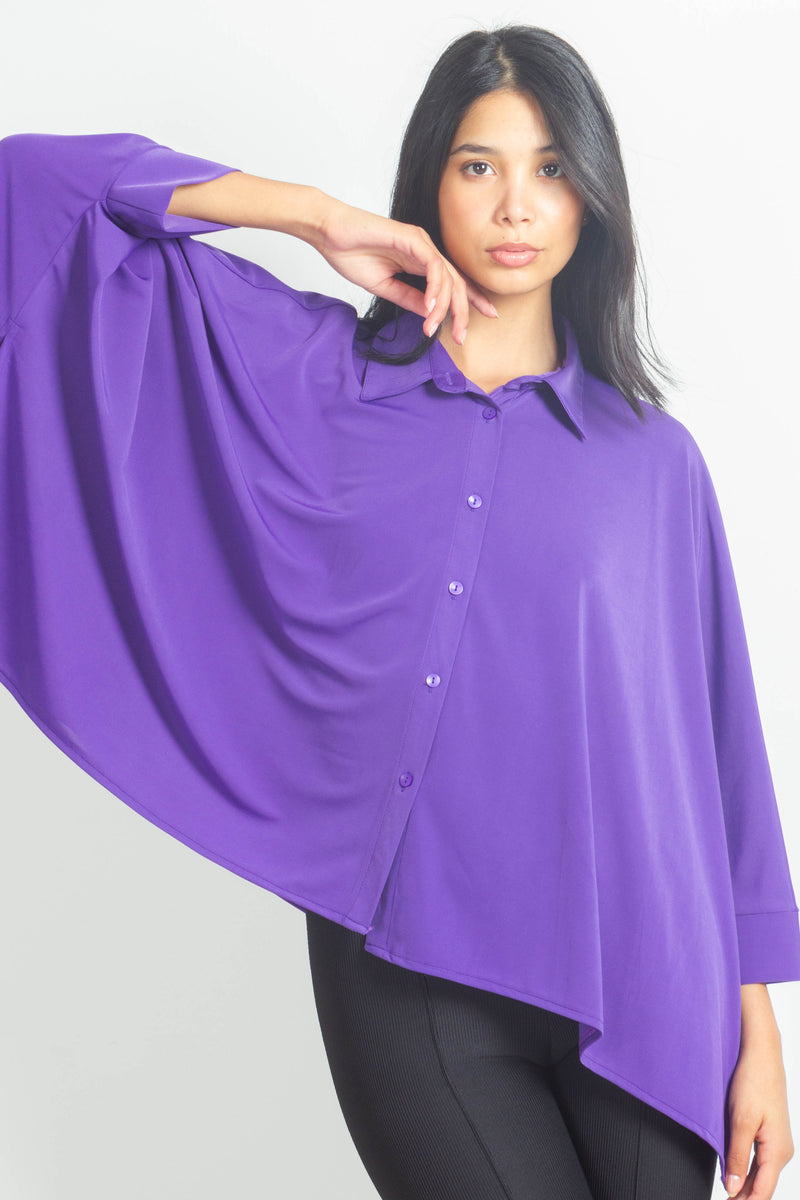 DRAPED SHIRT