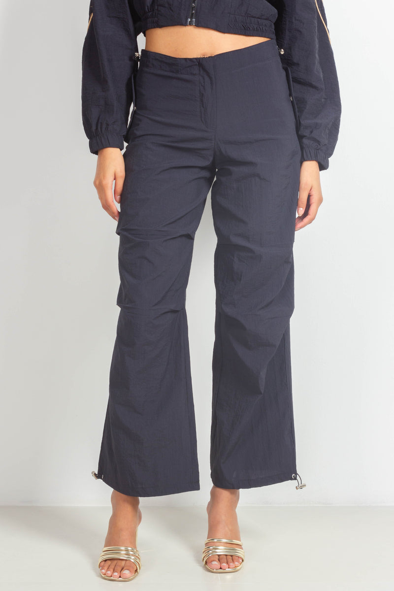 NYLON BLEND PARACHUTE TROUSERS